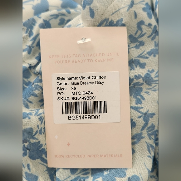 Birdy Grey Light Blue Floral Wedding Dress - Picture 10 of 10